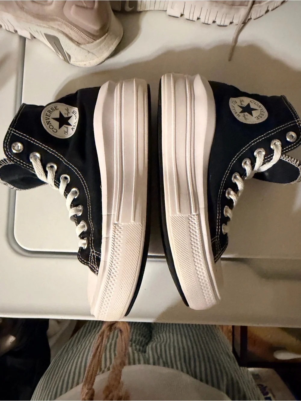 Converse Chuck Taylor All Star Move Platform High Top Sneakers Womens sz 7.5 - Picture 2 of 6